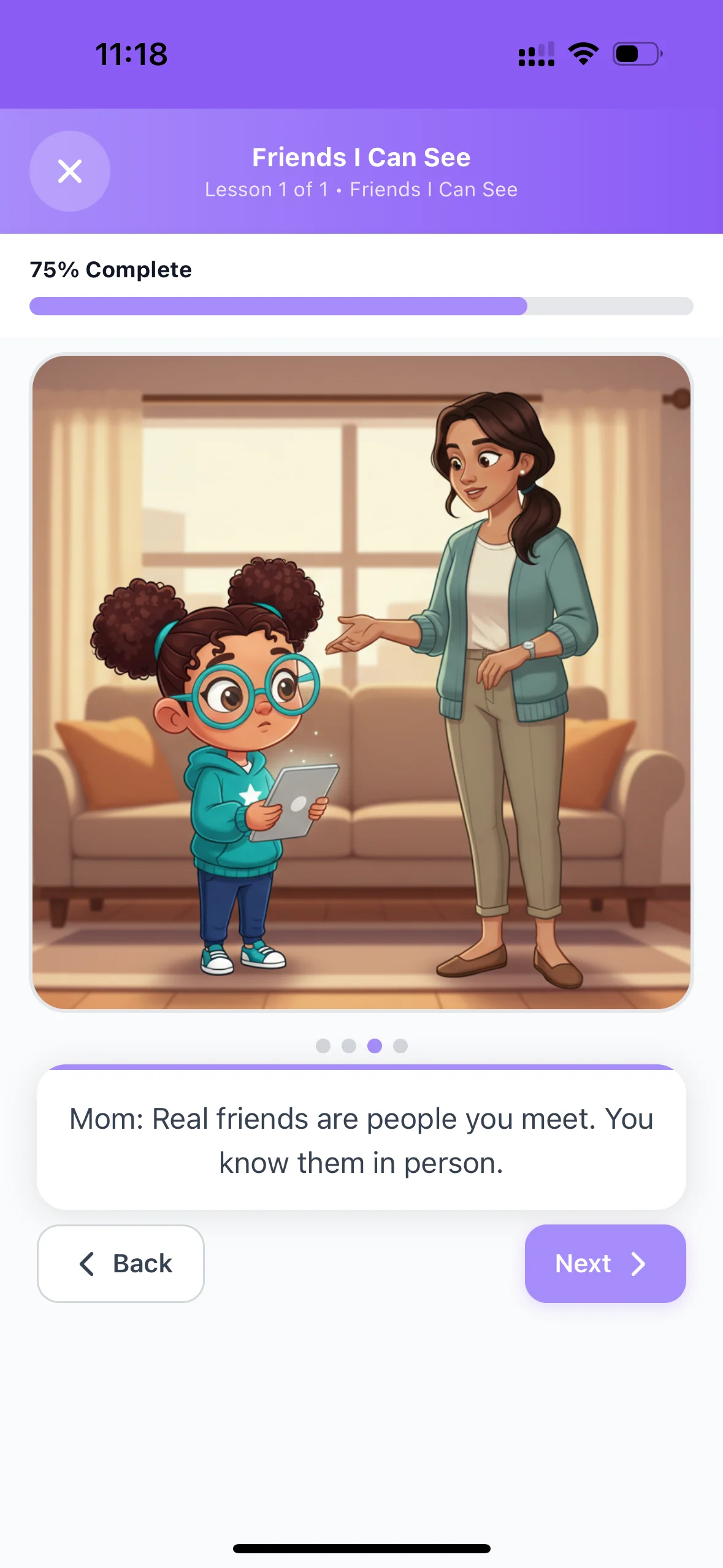 Volvedu app — student learning journey with courses, XP, and progress tracking